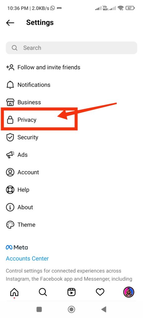 instagram-privacy-option